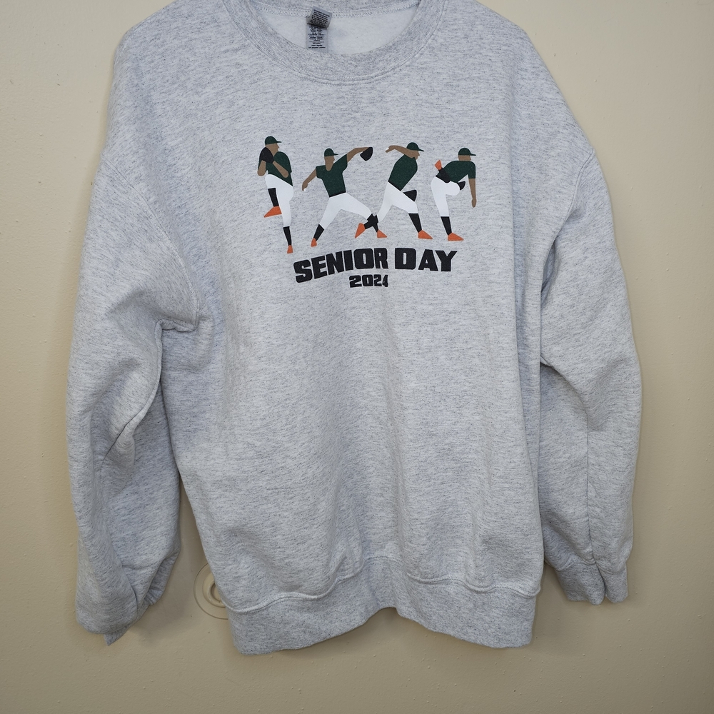 Gildan Gray Senior Day 2024 Crewneck Sweater